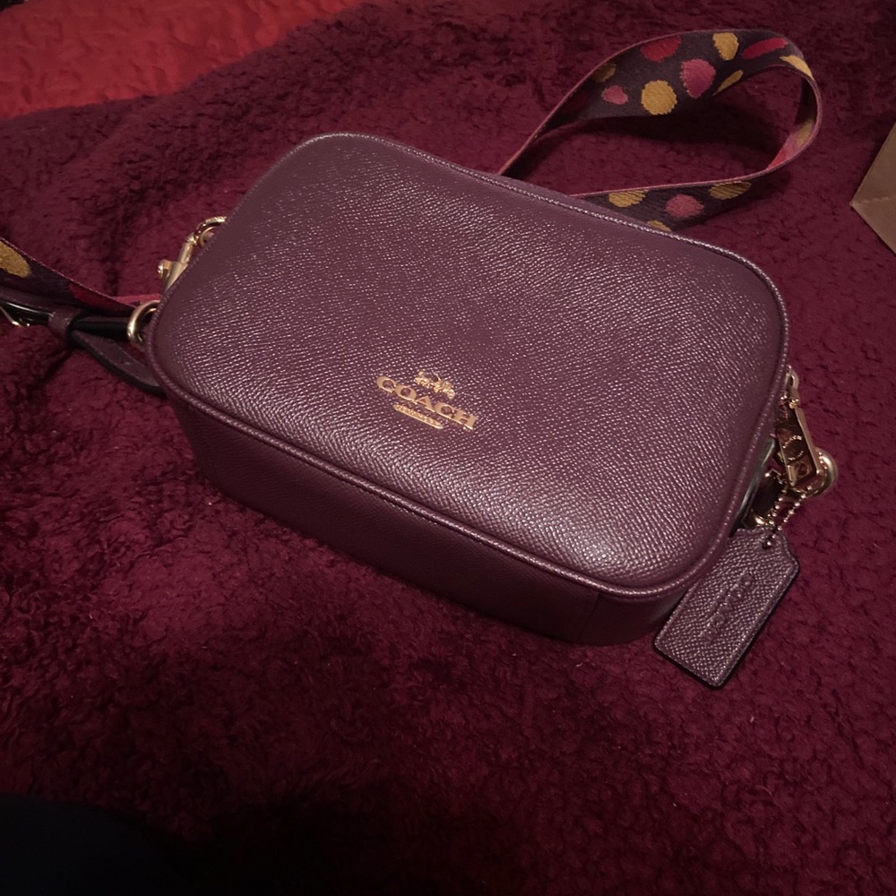 Coach Purple Shoulder Bag.